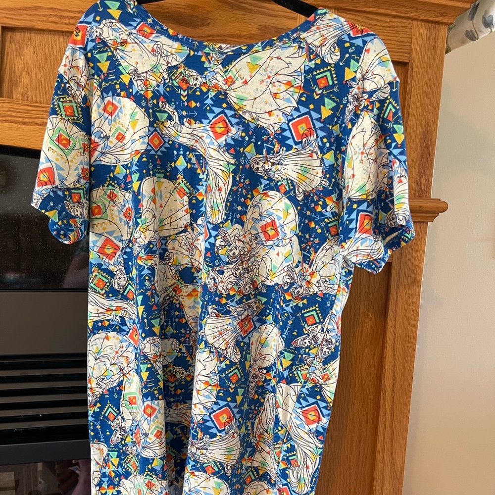 Girls Size 12 Lularoe Gracie Disney Princesses
